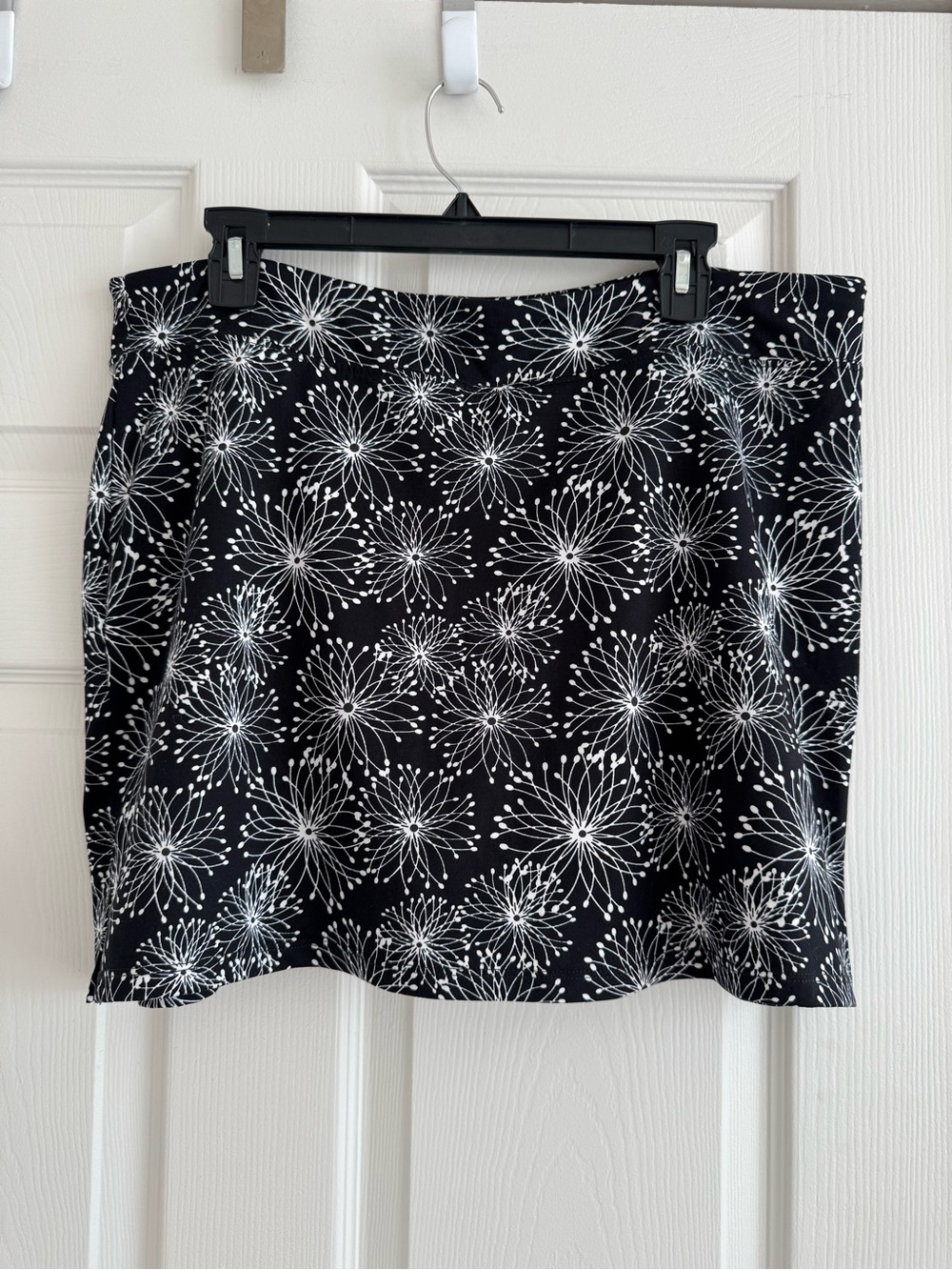 Tranquility by Colorado Clothing Black and White Floral Skort